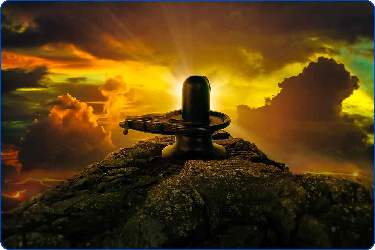 Sacred Shivlinga, representing the divine energy of Lord Shiva.